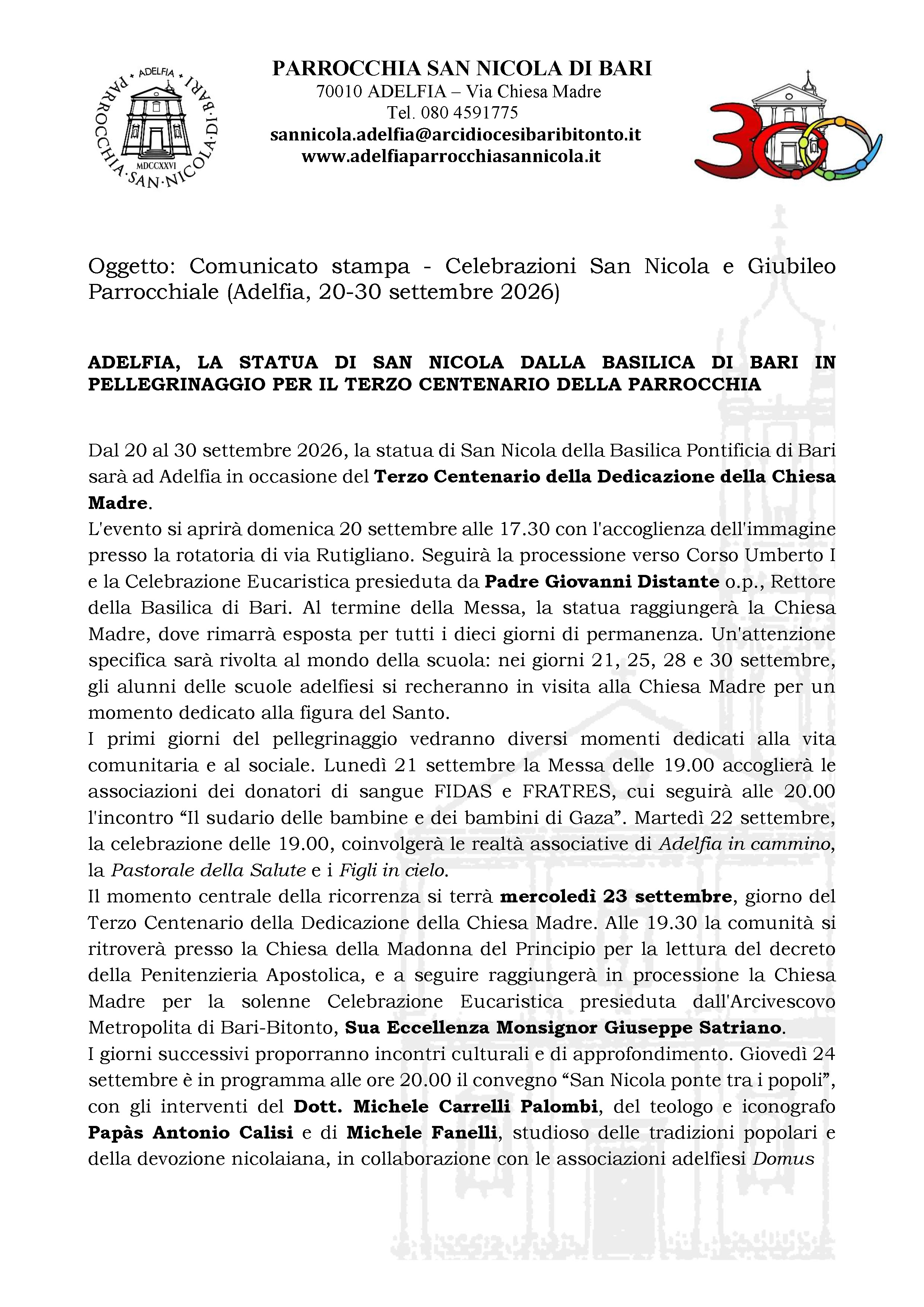 Comunicato stampa parte 1